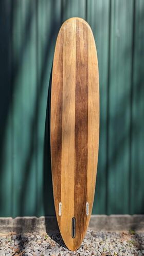 9' 2" Longboard - Paulownia Hollow (Chambered) Wood Surfboard