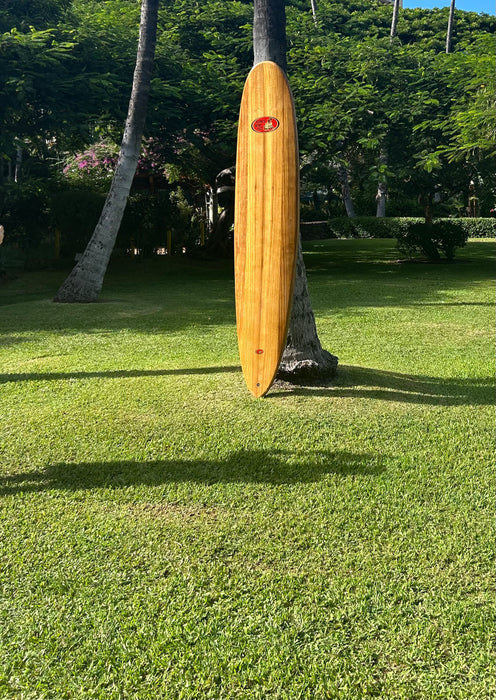 9' 2" Longboard - Paulownia Hollow (Chambered) Wood Surfboard