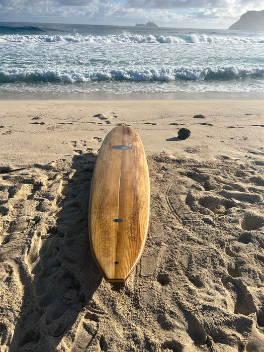 9' 2" Longboard - Paulownia Hollow (Chambered) Wood Surfboard