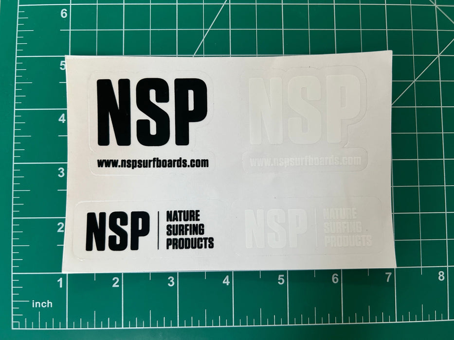 Stickers - NSP Surfboards, Vinyl Waterproof - FREE SHIPPING*