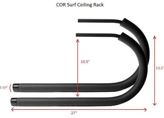 Surfboards or SUPs Display Ceiling/Wall Rack (Set of 2)